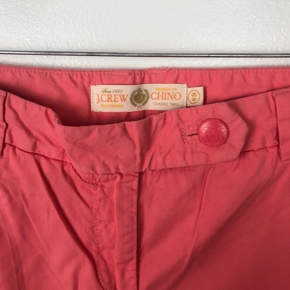 J CREW TWILL CHINO PANTS PINK VTG Size 6 S Barbiecore office Career chic - Picture 8 of 9